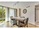 Cozy dining room with a large window bringing in natural light and neutral décor at 700 Park Regency Ne Pl # 603, Atlanta, GA 30326