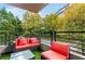 Inviting outdoor patio area perfect for entertaining with comfortable seating at 700 Park Regency Ne Pl # 603, Atlanta, GA 30326