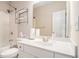 Bright bathroom featuring a shower/tub combination, vanity, and neutral tile at 3735 Holiday Lane Ln, Atlanta, GA 30349
