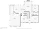 Detailed first floor plan featuring the kitchen, living spaces, and garage layout of the home at 3735 Holiday Lane Ln, Atlanta, GA 30349