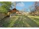 Backyard shed with a wooden frame at 767 Smithstone Se Rd, Marietta, GA 30067