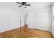 Bright bedroom with hardwood floors and closet at 767 Smithstone Se Rd, Marietta, GA 30067