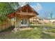 Backyard shed with a wooden frame at 767 Smithstone Se Rd, Marietta, GA 30067