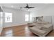 Living room with hardwood flooring and neutral sectional sofa at , Dunwoody, GA 30338