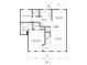 First floor floorplan showing the layout of the kitchen, dining room, living room, and Primary bedroom at 2223 Wingate Sw St, Atlanta, GA 30310