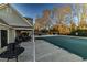 Community pool with covered seating area, and outdoor tables and chairs available for residents to enjoy the pool at 2075 Crabapple Parc Way, Roswell, GA 30076