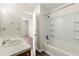 Bright bathroom featuring a shower and bathtub combination at 858 Heritage Valley Rd, Norcross, GA 30093