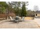 Spacious backyard patio with outdoor seating and mature trees, great for relaxing at 2915 Pruitt Rd, Cumming, GA 30041