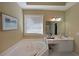 Bathroom with large bathtub, vanity, and neutral decor at 4584 Madison Place Ln, Atlanta, GA 30360