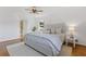 Cozy bedroom with hardwood floors, neutral colors, and natural light at 4755 Huntley Dr, Atlanta, GA 30342