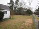 Side yard view with an exterior wall, green space, and road views at 2084 North Rd, Snellville, GA 30078