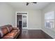 Living room with hardwood floors and natural light at 223 Villa Park Cir, Stone Mountain, GA 30087