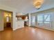 Dining area featuring a view of the kitchen and bathroom at 3533 Mulberry Way, Duluth, GA 30096