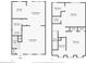 Detailed floor plan showcasing the layout of the home, including the kitchen, living room, bedrooms and bathrooms at 3533 Mulberry Way, Duluth, GA 30096