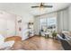 Comfortable and spacious home office featuring modern decor and large window at 2764 Bateman Sw St, Powder Springs, GA 30127