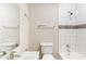 This bathroom boasts modern fixtures, a vanity sink, and a tiled shower/tub combo at 3761 Turner Heights Dr, Decatur, GA 30032