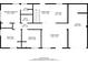 Detailed floor plan showcasing the layout of the home with dimensions for each room, including kitchen and living room at 3761 Turner Heights Dr, Decatur, GA 30032