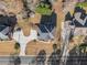 Aerial view of the home showing the roof, backyard, driveway, and surrounding neighborhood at 2785 Old Sewell Rd, Marietta, GA 30068