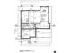 Detailed basement plan featuring a rec room, bedroom, bathroom, storage, and mechanical areas at 9091 Hanover St, Lithia Springs, GA 30122