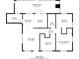 Floor plan showing layout with utility, living room, and bedrooms at 858 Commodore Nw Dr, Atlanta, GA 30318