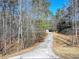 Long driveway leading to the home, surrounded by trees and nature at 815 Lake Stone Lea Dr, Oxford, GA 30054