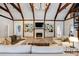Bright living room with fireplace, custom built-ins, and open layout at 2190 Spalding Dr, Sandy Springs, GA 30350
