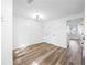 Bedroom features a large closet and hardwood-style flooring at 5915 Trent Walk Dr, Lithonia, GA 30038