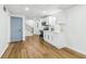 Finished basement with modern kitchen and open floor plan at 5901 Miller Rd, Austell, GA 30106