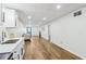 Finished basement with modern kitchen and open floor plan at 5901 Miller Rd, Austell, GA 30106