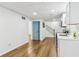 Finished basement with modern kitchen and open floor plan at 5901 Miller Rd, Austell, GA 30106