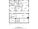 Detailed floor plan showcasing the layout of the home's two floors at 5901 Miller Rd, Austell, GA 30106