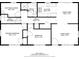Second floor plan showing layout of kitchen, living spaces and bedrooms at 5901 Miller Rd, Austell, GA 30106