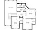 Detailed second floor layout showcasing bedrooms, bathrooms, walk-in closets, and hall spaces at 820 Nob Ridge Dr, Marietta, GA 30064