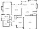 First floor layout featuring Gathering room, kitchen, primary bedroom, dining area, and garage at 820 Nob Ridge Dr, Marietta, GA 30064