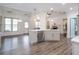 Spacious kitchen featuring central island, stainless steel appliances and hardwood flooring at 820 Nob Ridge Dr, Marietta, GA 30064