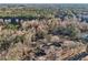 Distant aerial view of a residential area showcasing the neighborhood's layout and greenery at 130 Thornton Dr, Fayetteville, GA 30214
