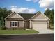 Charming single-Gathering home with well-manicured lawn, covered porch, and attached garage at 146 Silverton Dr, Dacula, GA 30019