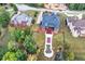 Birds eye image of home with beautiful lawn, long drive, and landscaped islands at 179 Worthington Way, Jonesboro, GA 30236