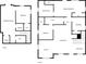 Floor plans showing the layout of both the first and second floors of the home at 1684 Braeburn Se Dr, Atlanta, GA 30316