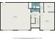 Basement floor plan showcasing layout with bedroom, bathroom, laundry, WIC, hall, and garage at 2901 Soapstone Ct, Powder Springs, GA 30127