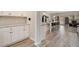 Spacious kitchen with a large island and bar seating that connects to a living area at 263 Osier Dr, Mcdonough, GA 30252