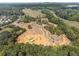 Aerial view of a house under construction on a large lot with new construction in background at 4525 Muskogee Ct, Cumming, GA 30040