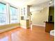 Bright and airy living room with hardwood floors, large windows and city views at 57 Forsyth Nw St # 4H, Atlanta, GA 30303