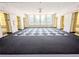Spacious lobby area featuring marble walls and floors with elevator entrances at the Healey Building at 57 Forsyth Nw St # 4H, Atlanta, GA 30303