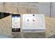 Modern smart home security system display showing thermostat and security controls at 1838 Lacebark Elm Way, Lawrenceville, GA 30045