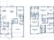Detailed floor plan showcasing the layout of a spacious home, with multiple bedrooms, open-concept living, and attached garage at 1828 Lacebark Elm Way, Lawrenceville, GA 30045