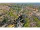 Expansive aerial view of property showcasing mature trees surrounding home and in a quiet neighborhood setting at 2790 Collier Nw Dr, Atlanta, GA 30318