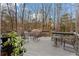 Outdoor deck with seating, offering an ideal space for relaxing and entertaining at 2590 Runic Way, Johns Creek, GA 30022