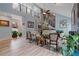 Open living area with modern staircase, and lots of natural light at 2590 Runic Way, Johns Creek, GA 30022
