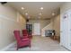 Finished basement area with neutral walls, wood-look floors, and recessed lighting at 1231 Wildcliff Cir, Atlanta, GA 30329